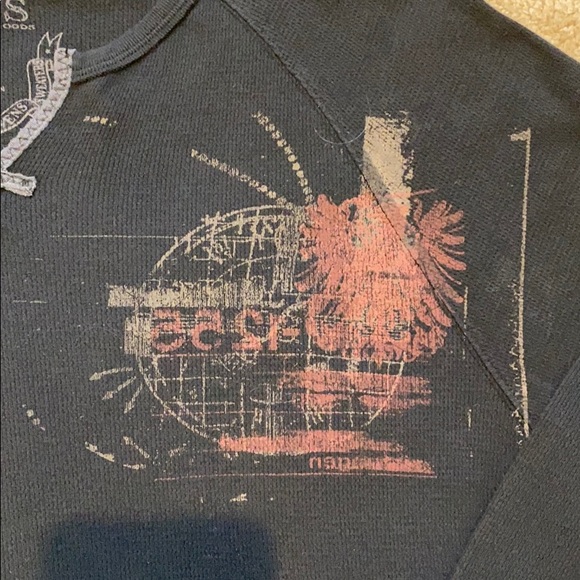 Guess Jeans men’s T-shirt SZ L long sleeve NWT - Picture 4 of 7